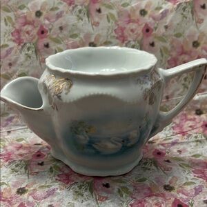 Antique Shaving Mug w Swans